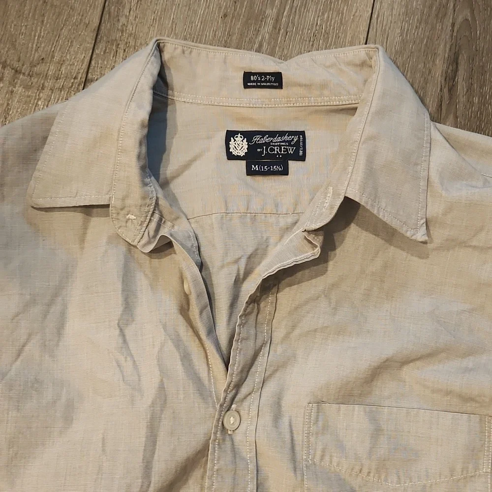 J Crew  Light Gray Casual Button Down Shirt